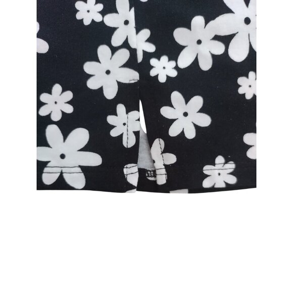 art class. Girls black and white floral print dress and white shirt sleeve. NWT - Picture 9 of 10